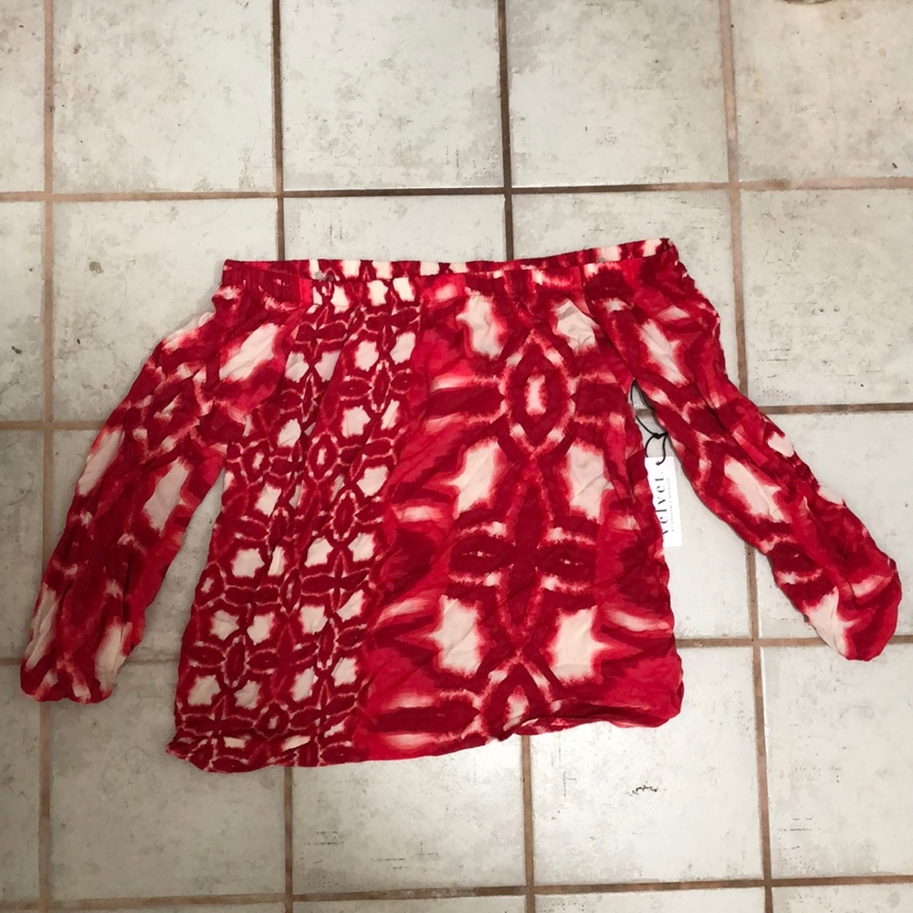 Red Velvet top by Graham and Spencer